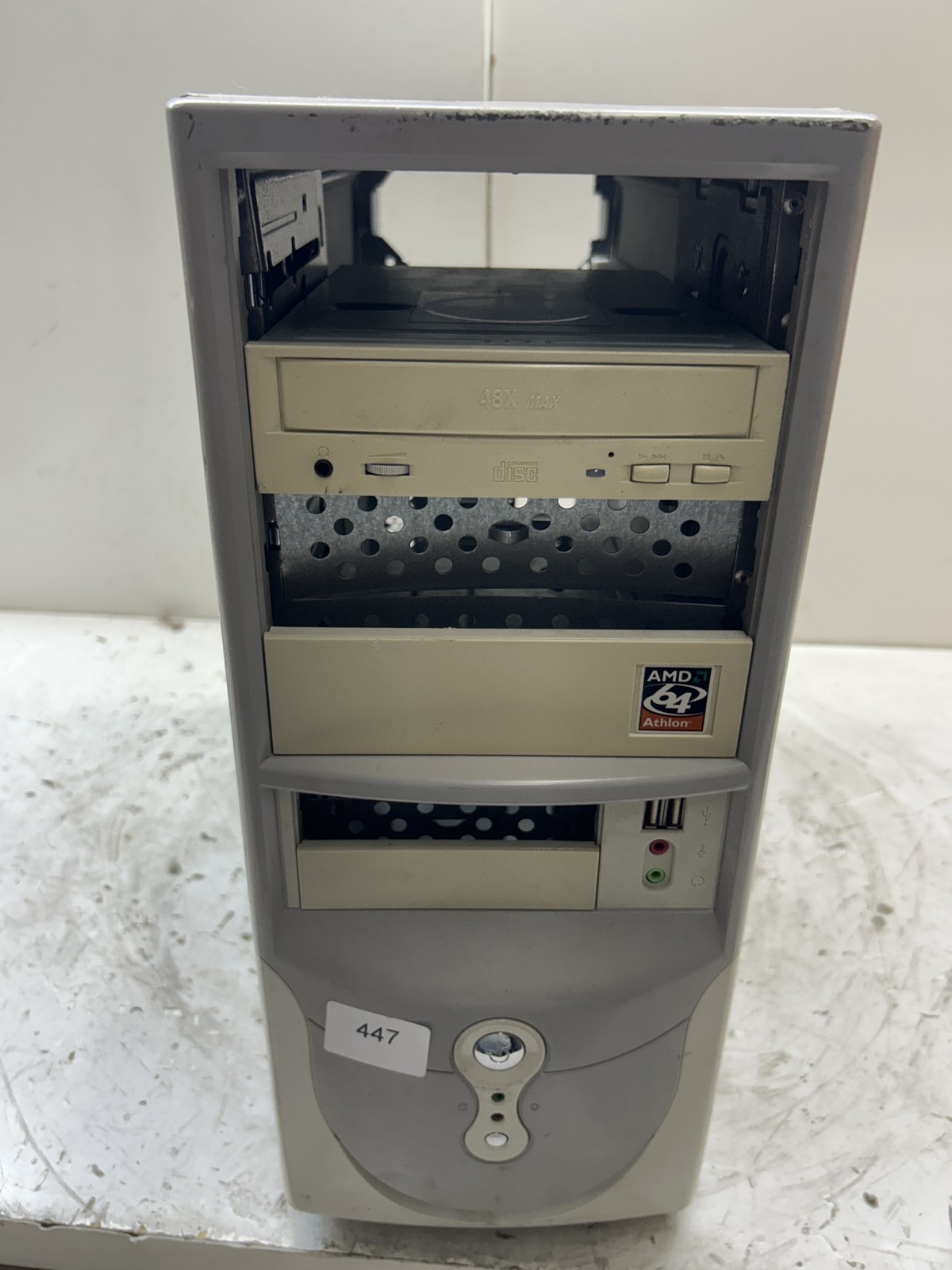 Vintage Beige ATX Desktop Computer Case