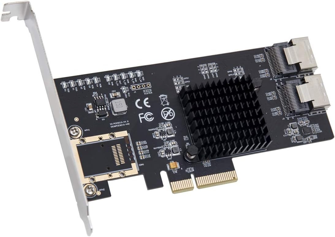 Syba 8 Port SATA III Non-RAID PCI-e x4 Expansion Card Supports FreeNAS and ZFS