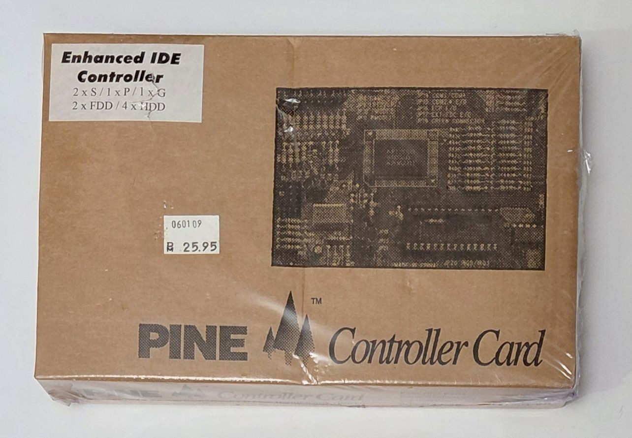 Pine PT-606E ISA Multi-I/O IDE Floppy Controller (Retro, 1994, Original Box, NOS)