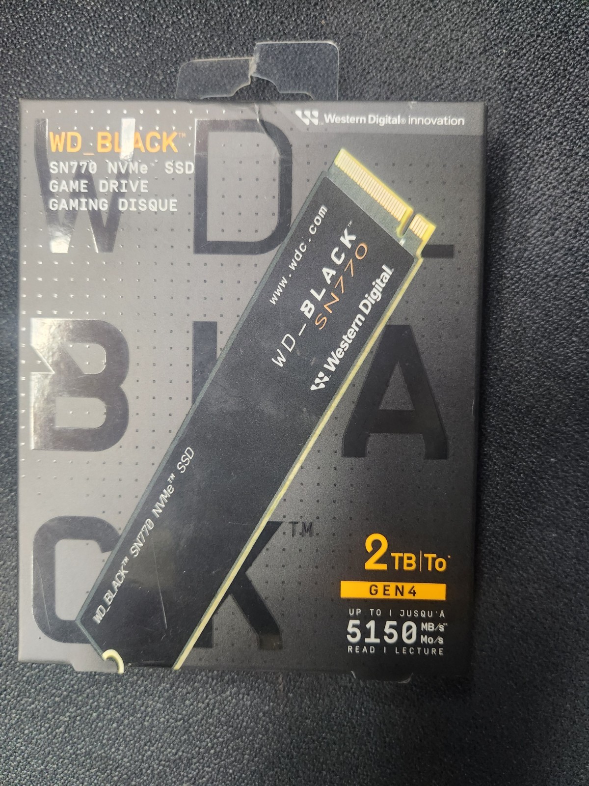 Western Digital 2tb Gen4  5150  Game Drive  Sn770