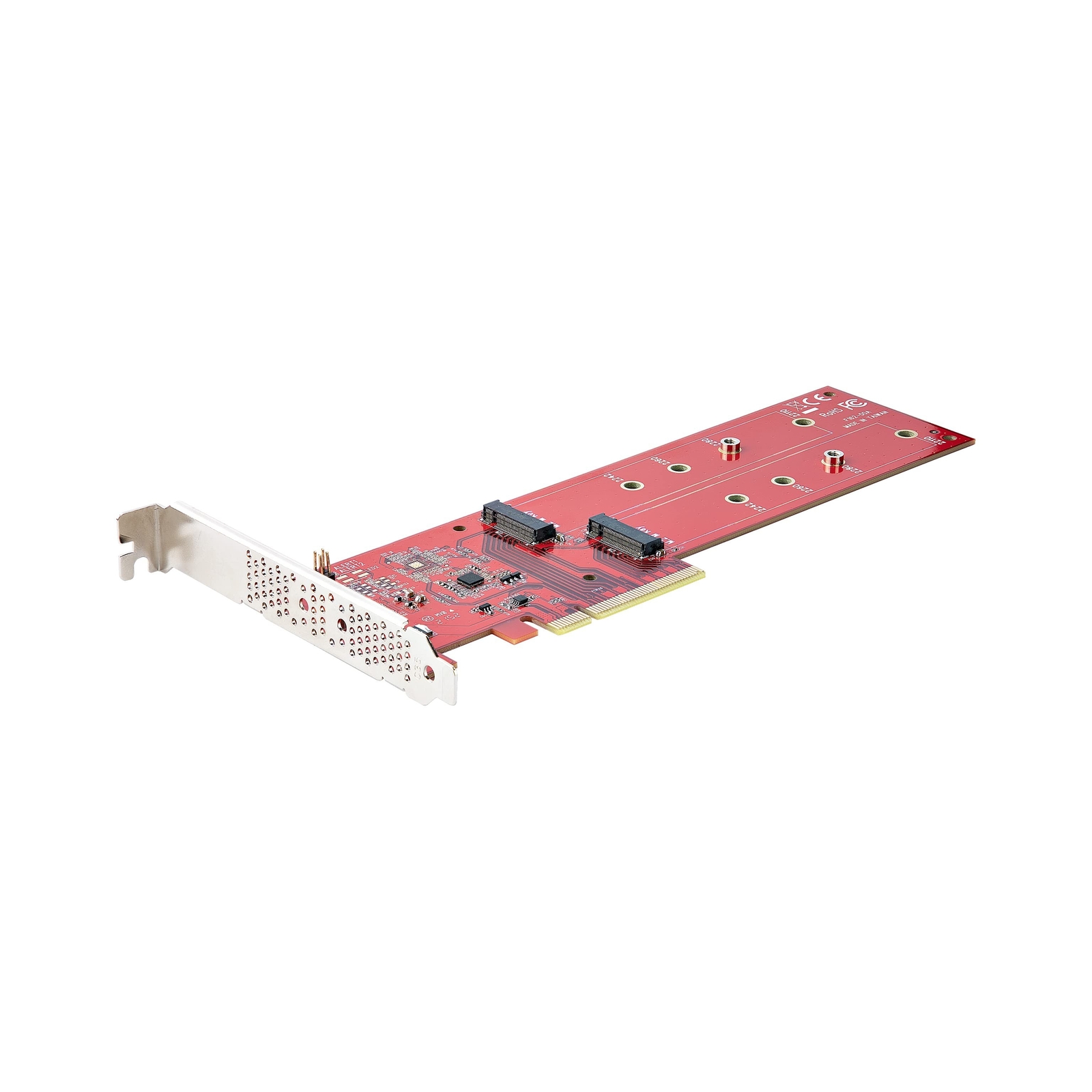 StarTech.com Dual M.2 PCIe SSD Adapter Card, PCIe x8 / x16 to Dual NVMe or AH...