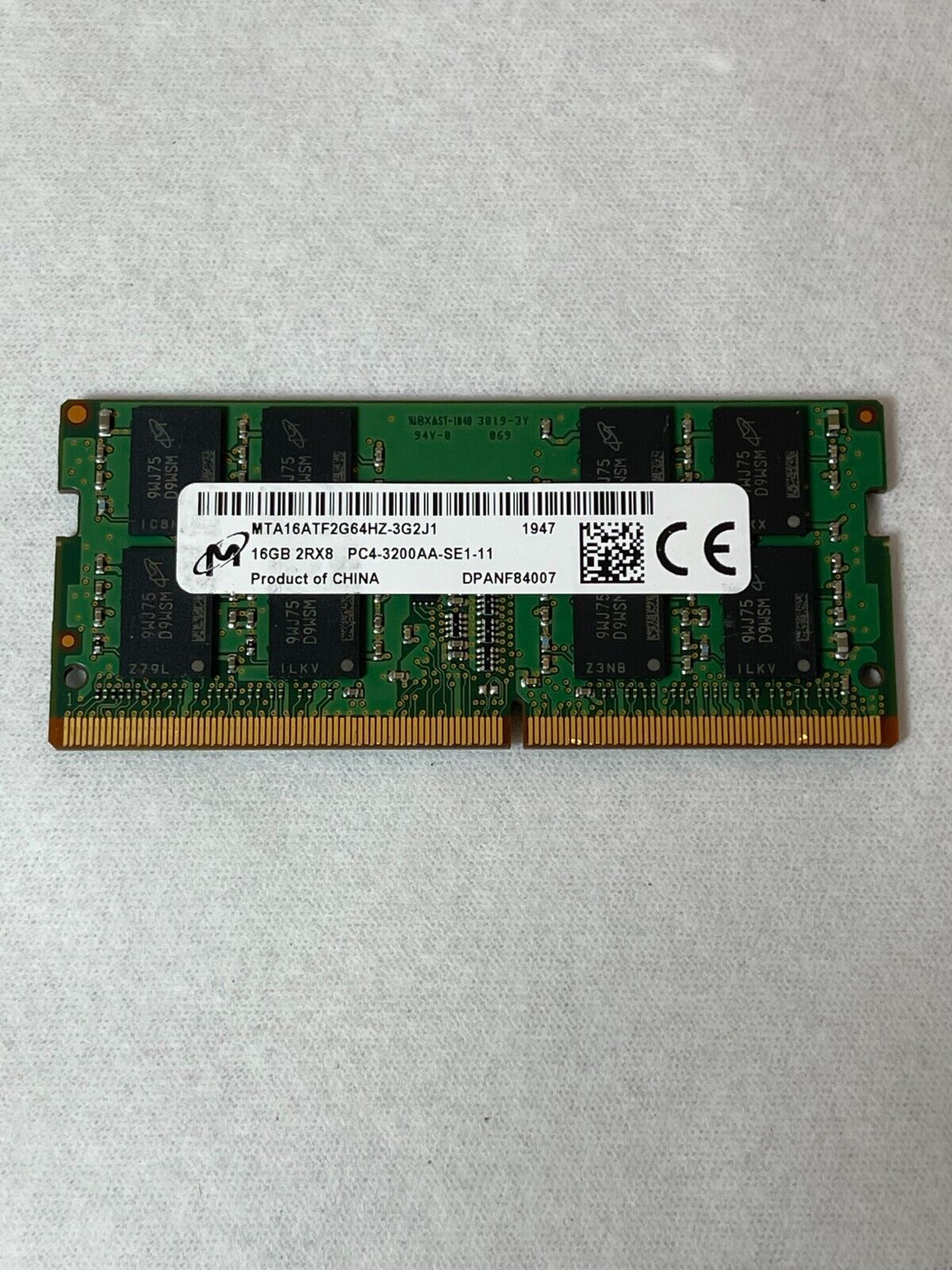 Memory Module Micron MTA16ATF2G64HZ-3G2J1 16GB Memory Module - 2Rx8 - DDR4 -
