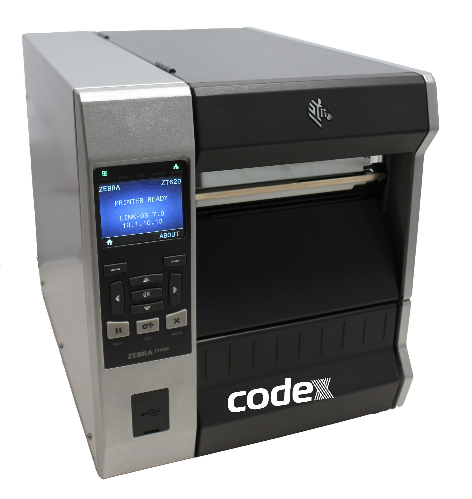 Zebra ZT620 Label Printer New 300dpi Printhead Ethernet USB One Year Warranty