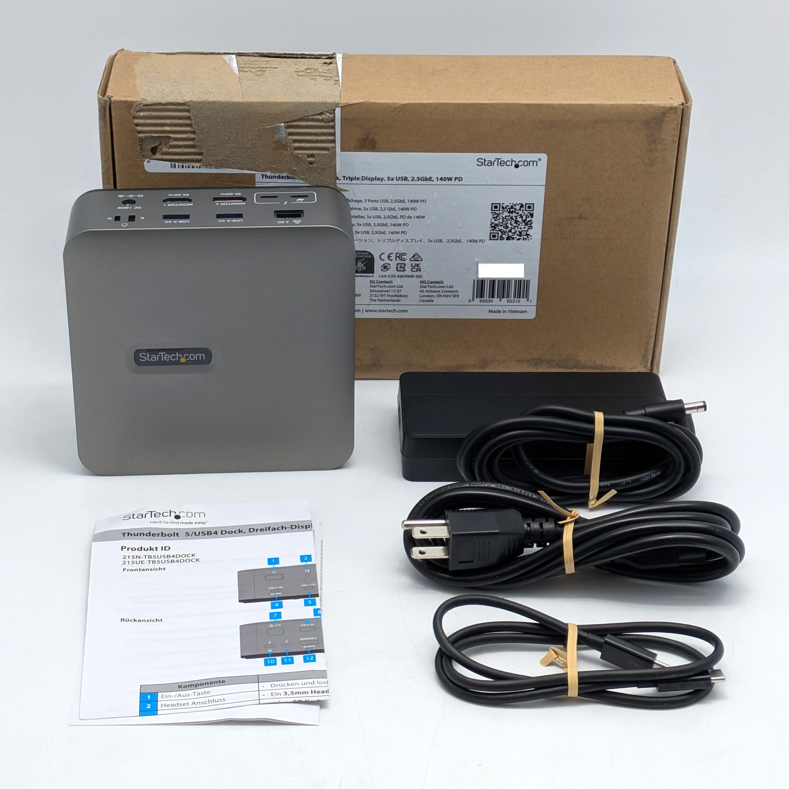 StarTech Thunderbolt 5 USB4 Universal Docking Station (215N-TB5USB4DOCK)
