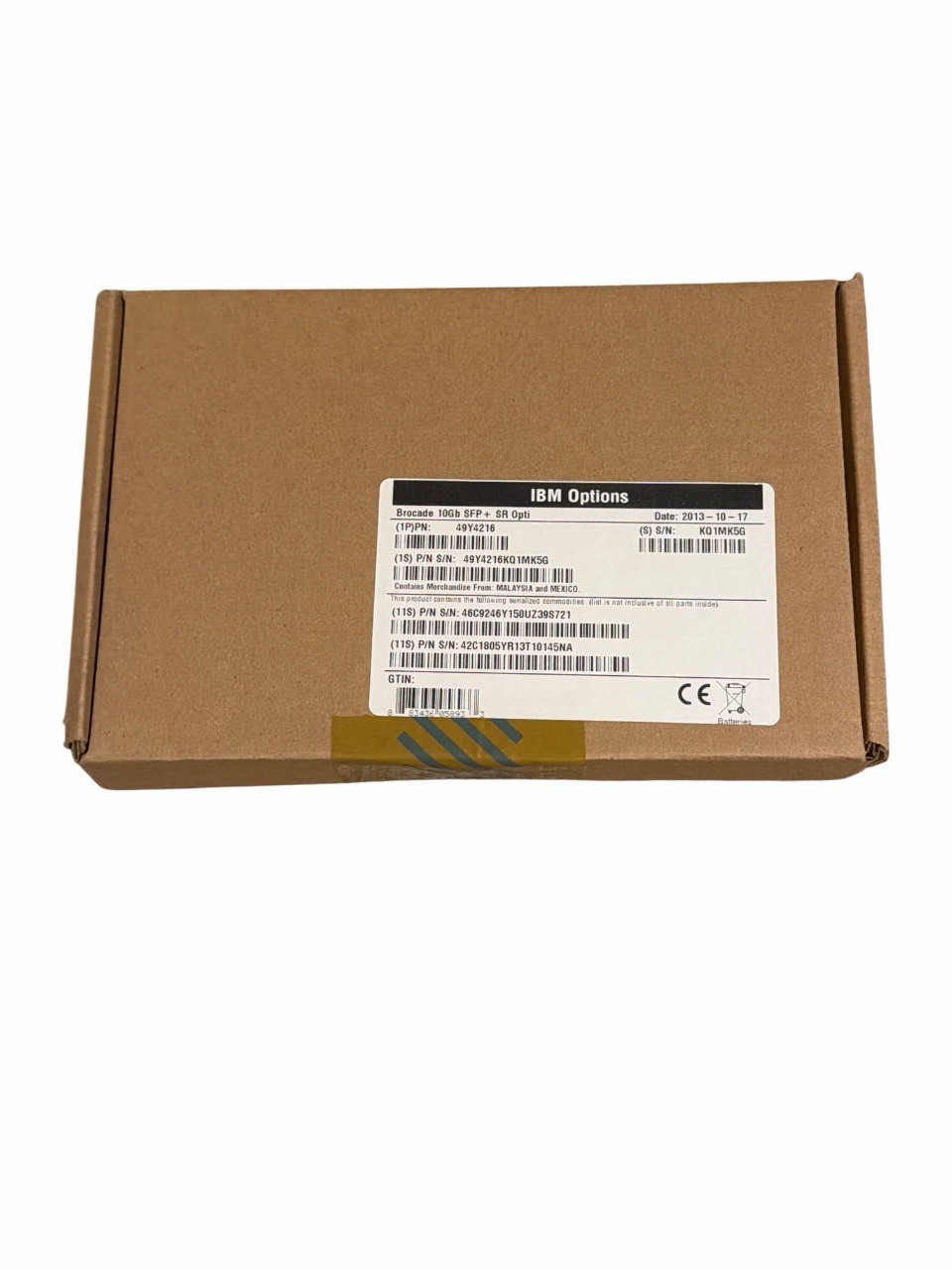 IBM 49Y4216 Brocade 10 GB SFP+ SR Transceiver 10G Base SR LC 850nm New F/S