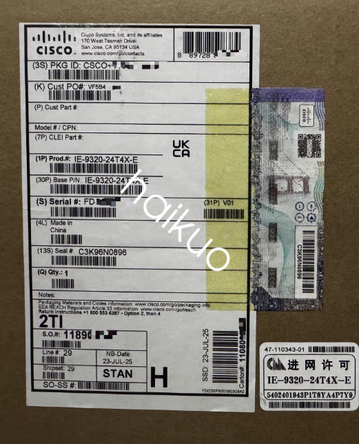 Cisco IE-9320-24T4X-E IE9320 Rugged Series switch 24 ports Managed New