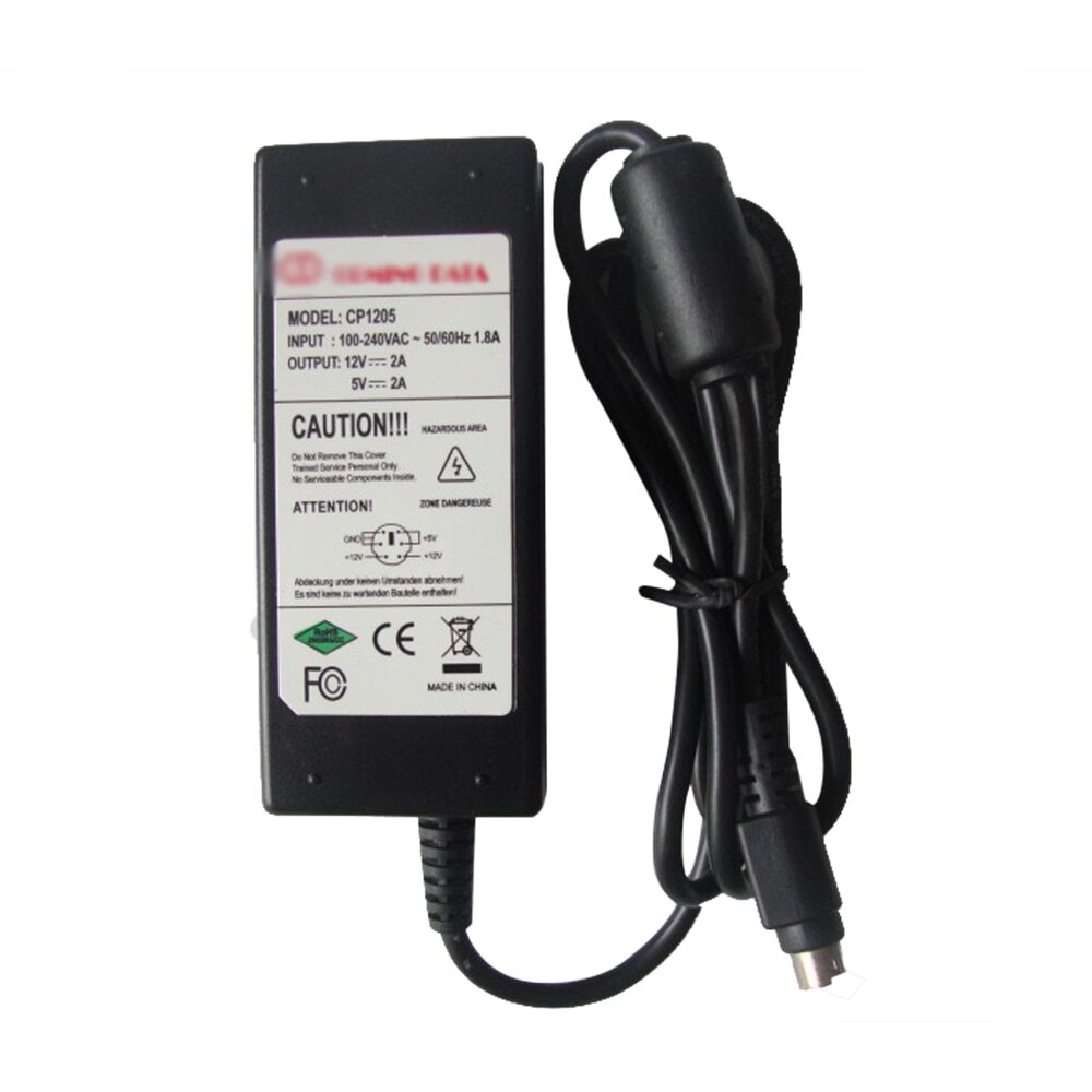 For COMING DATA Power Supply Power 5V12V/2A AC DC Adapter Charger 6PIN CP1205