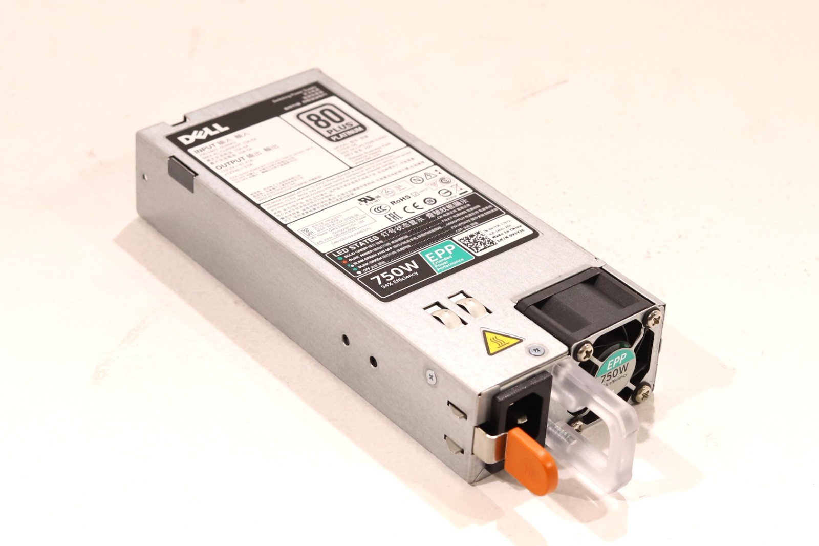 Dell D750E-S6 750W Power Supply For PowerEdge 630/R730/R730XD Dell P/N: 0V1YJ6
