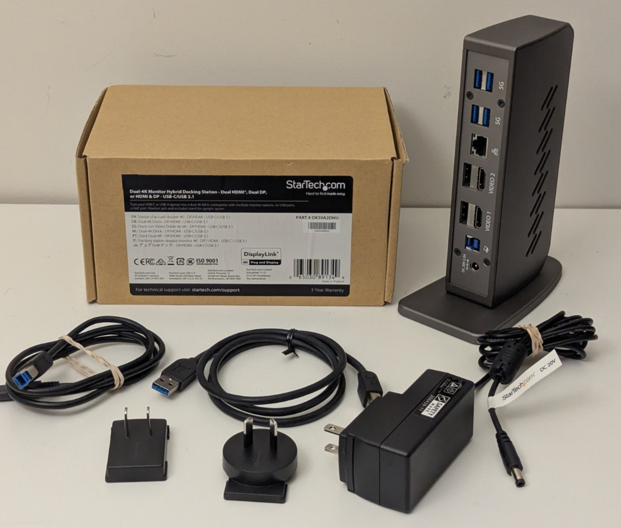 StarTech USB-C USB-A Dual DisplayPort / HDMI Laptop Docking Station DK30A2DHU
