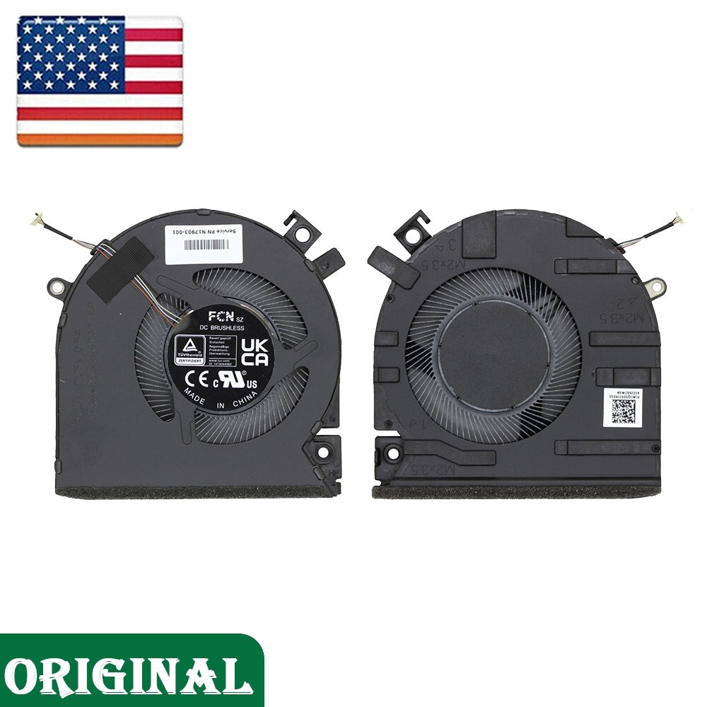 For HP Victus 15-FA FB N17903-001 TPN-Q278 Q279 OEM CPU Cooling Fan Replacement
