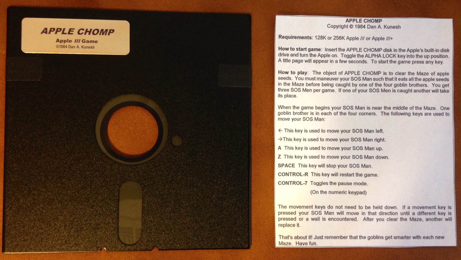 Apple III Home Computers / Apple Chomp Game
