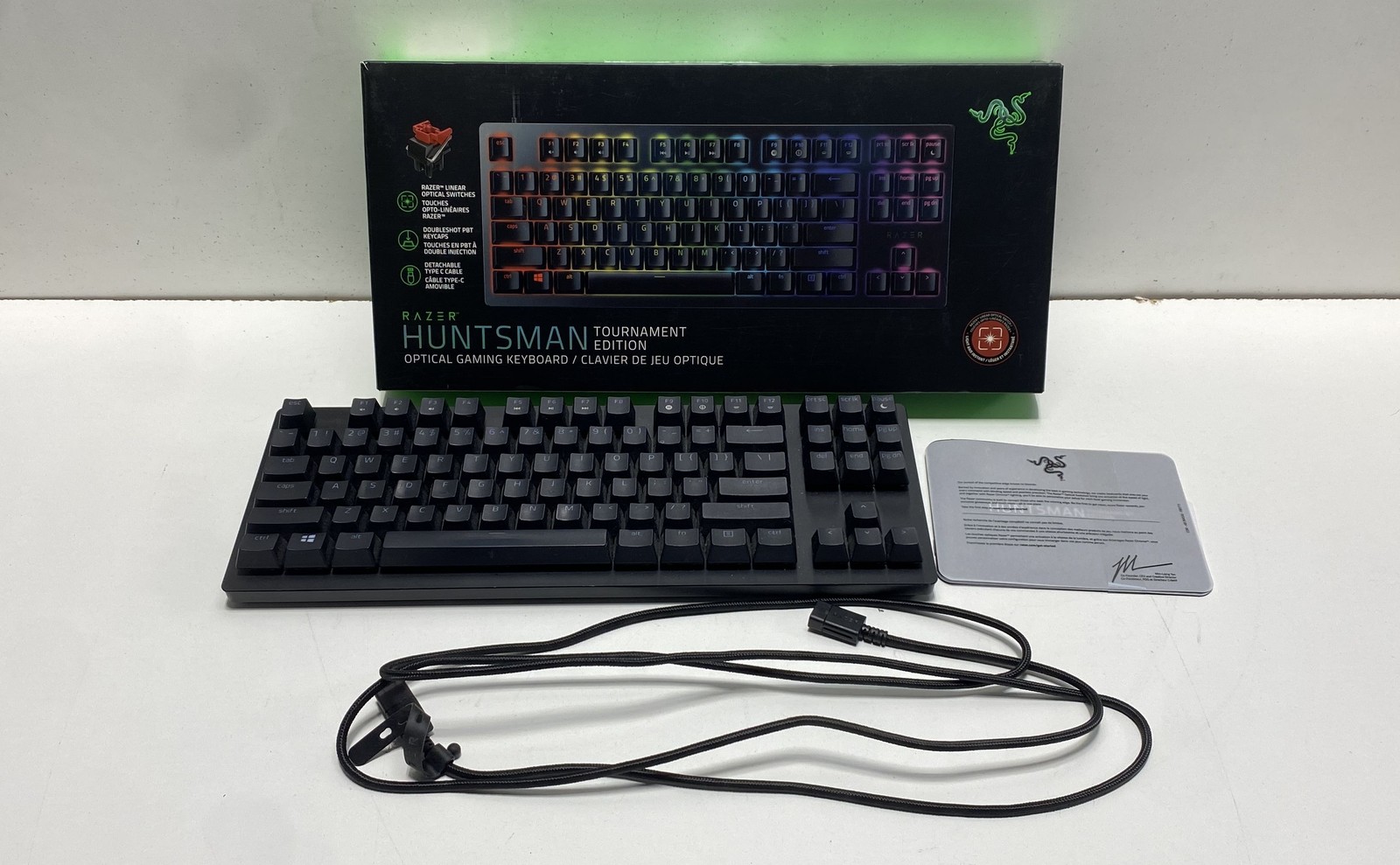 Razer Huntsman Tournament Edition TKL Gaming Keyboard RZ03-0308 For Parts