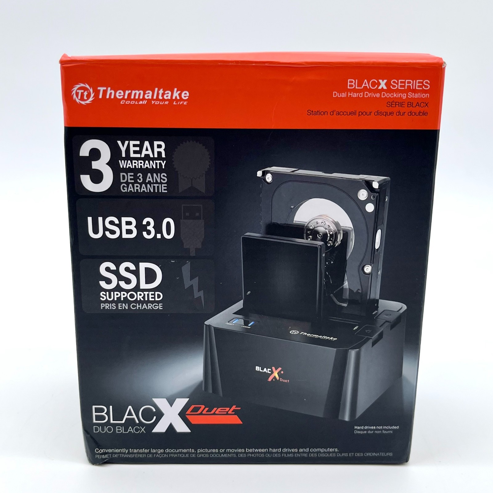 Thermaltake BlacX Duet Dual Bay Hard Drive Docking Station - Black