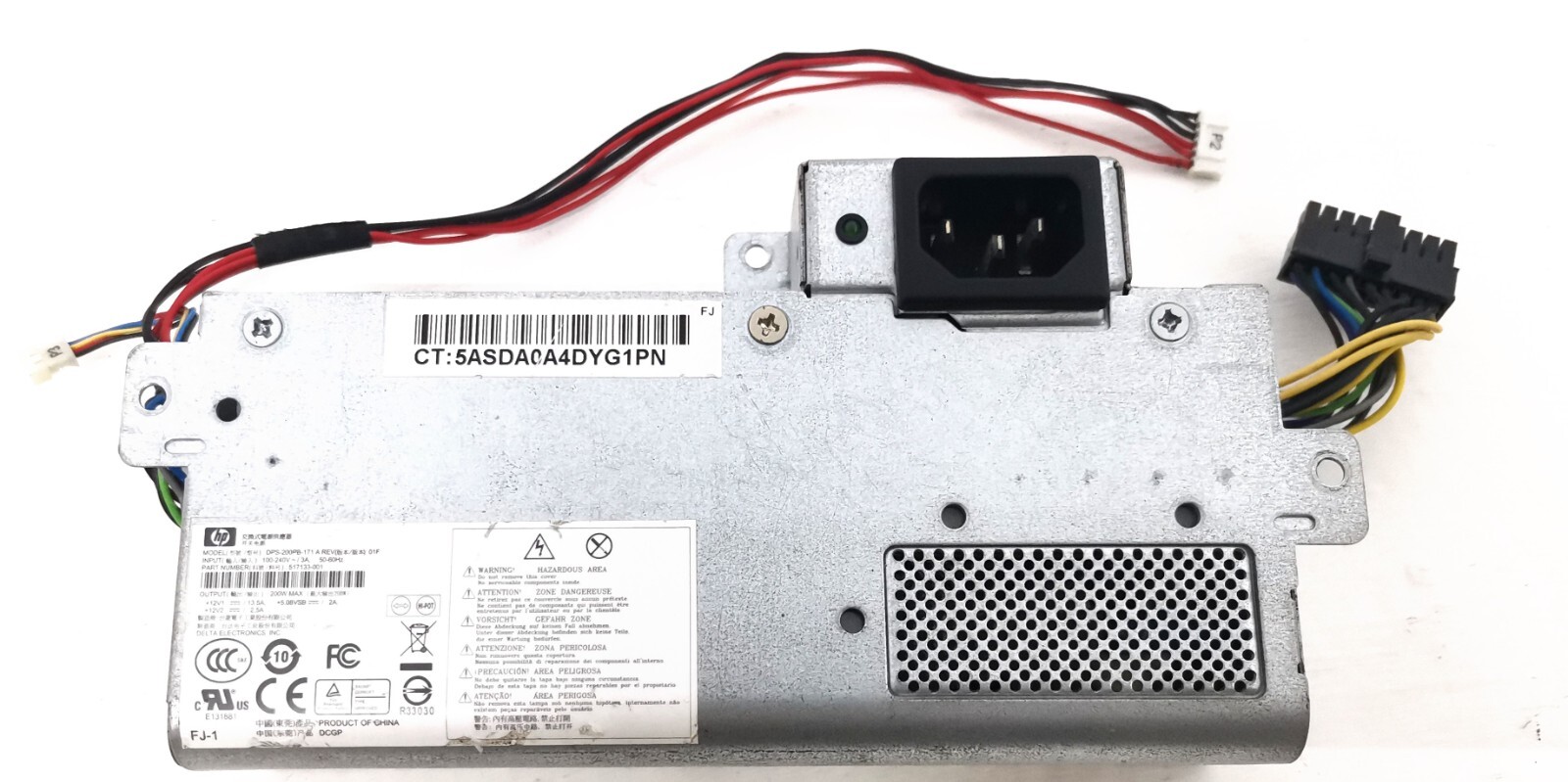 HP DPS-200PB-171 A REV 01F 200W Power Supply 517133-001