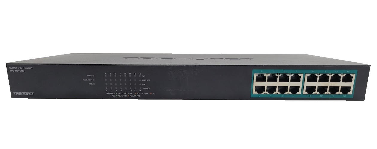 TRENDnet TPE-TG160G 16 Port Rack Mountable Ethernet Switch