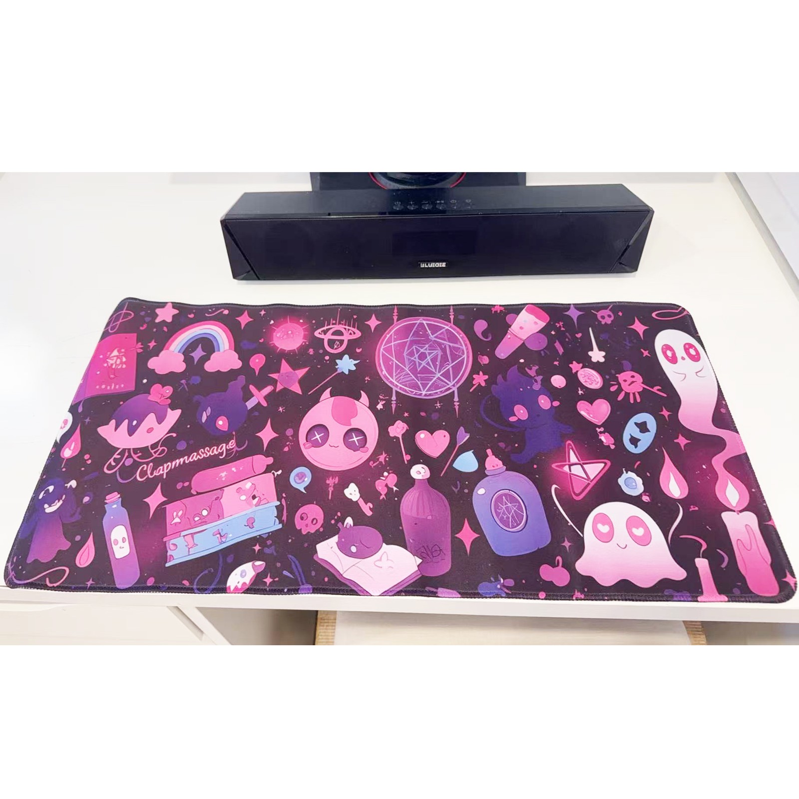 Kawaii Pastel Goth Magic Large Gaming Mouse Pad 23.6"x11.5" Non-Slip Desk Mat