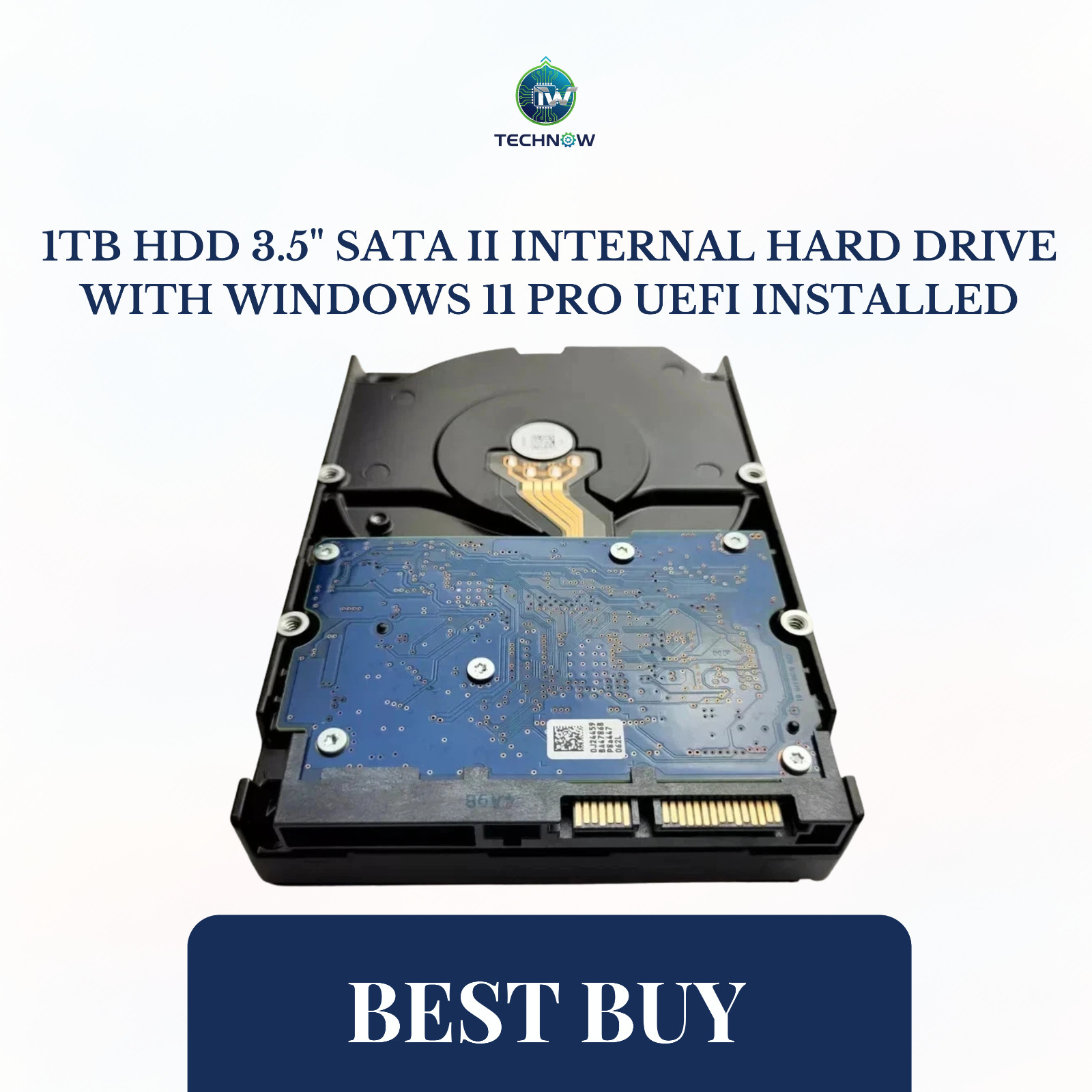 1TB HDD 3.5" SATA II Internal Hard Drive With Windows 11 Pro UEFI Installed