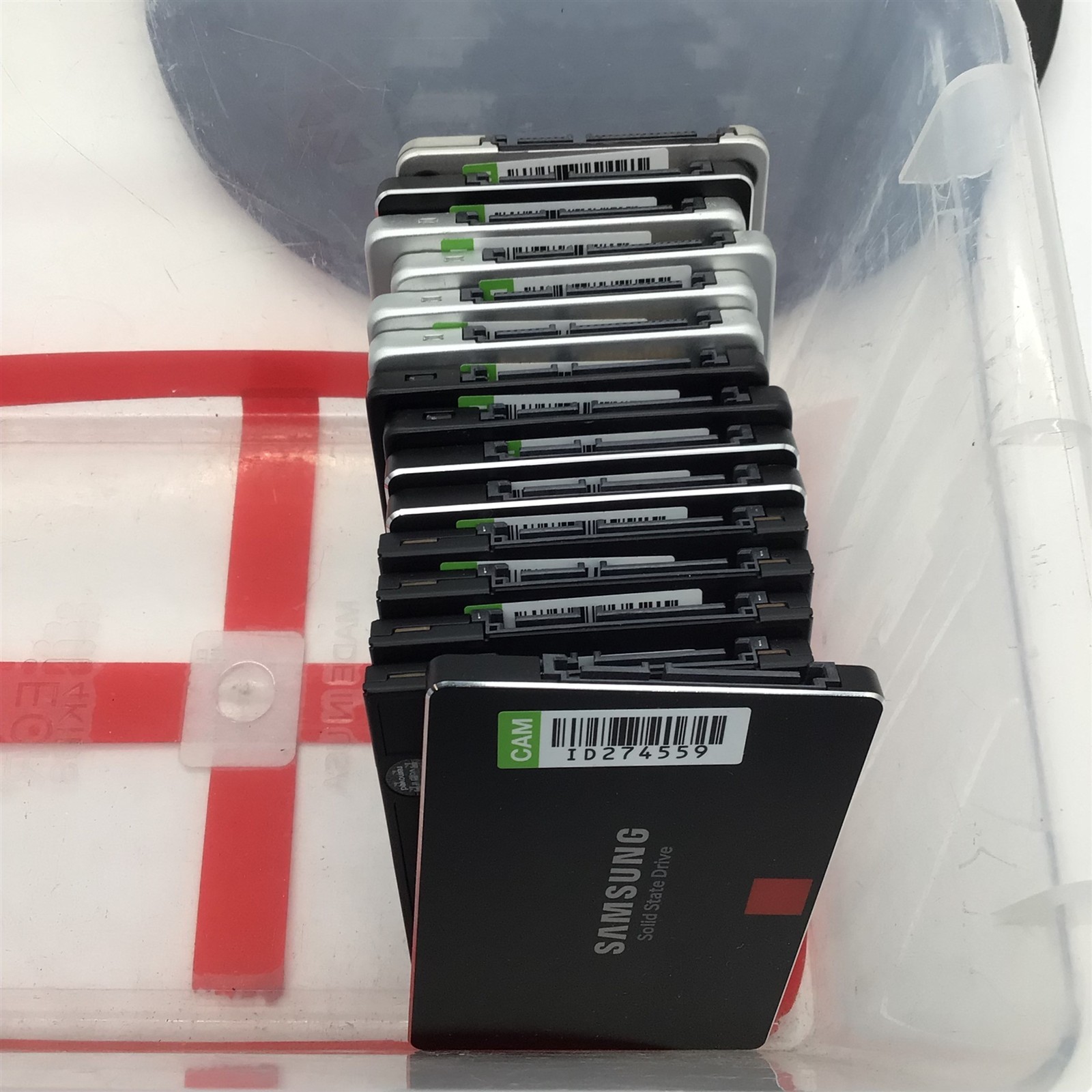 Lot of 15 2.5" SSD Drives Samsung Intel Kingston Dell 256GB 512GB 480GB