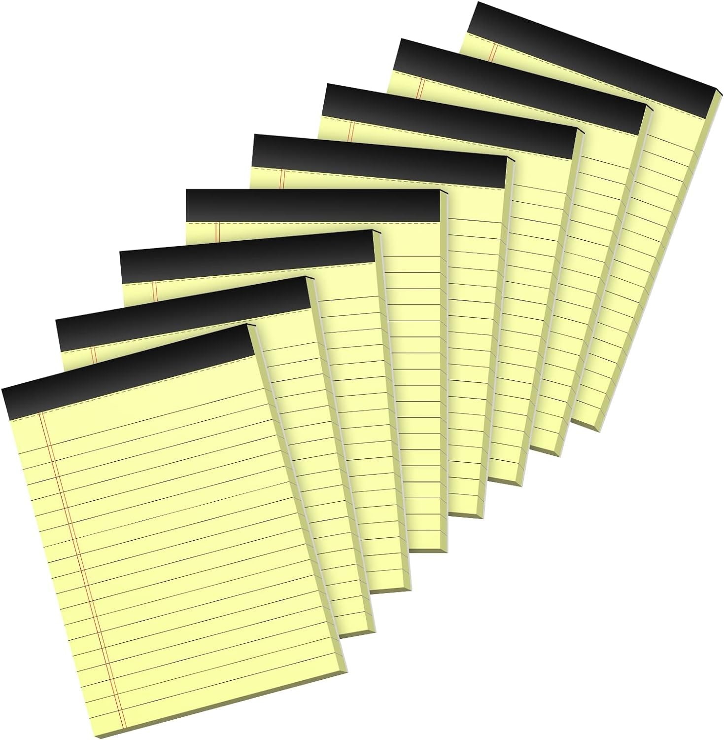 Yellow Legal Pads, Note 4 x 6 Inch, 4x6 In-8 Pack-College Ruled, 