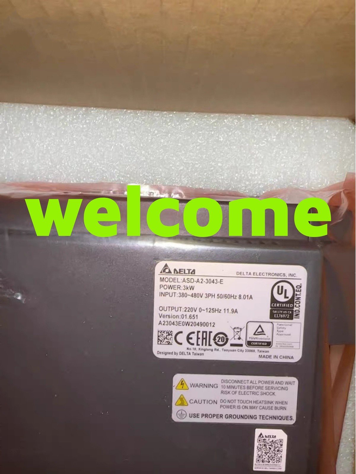 1pcs New DELTA ASD-A2-3043-E Servo Drive Fast shipping (FedEx/DHL)