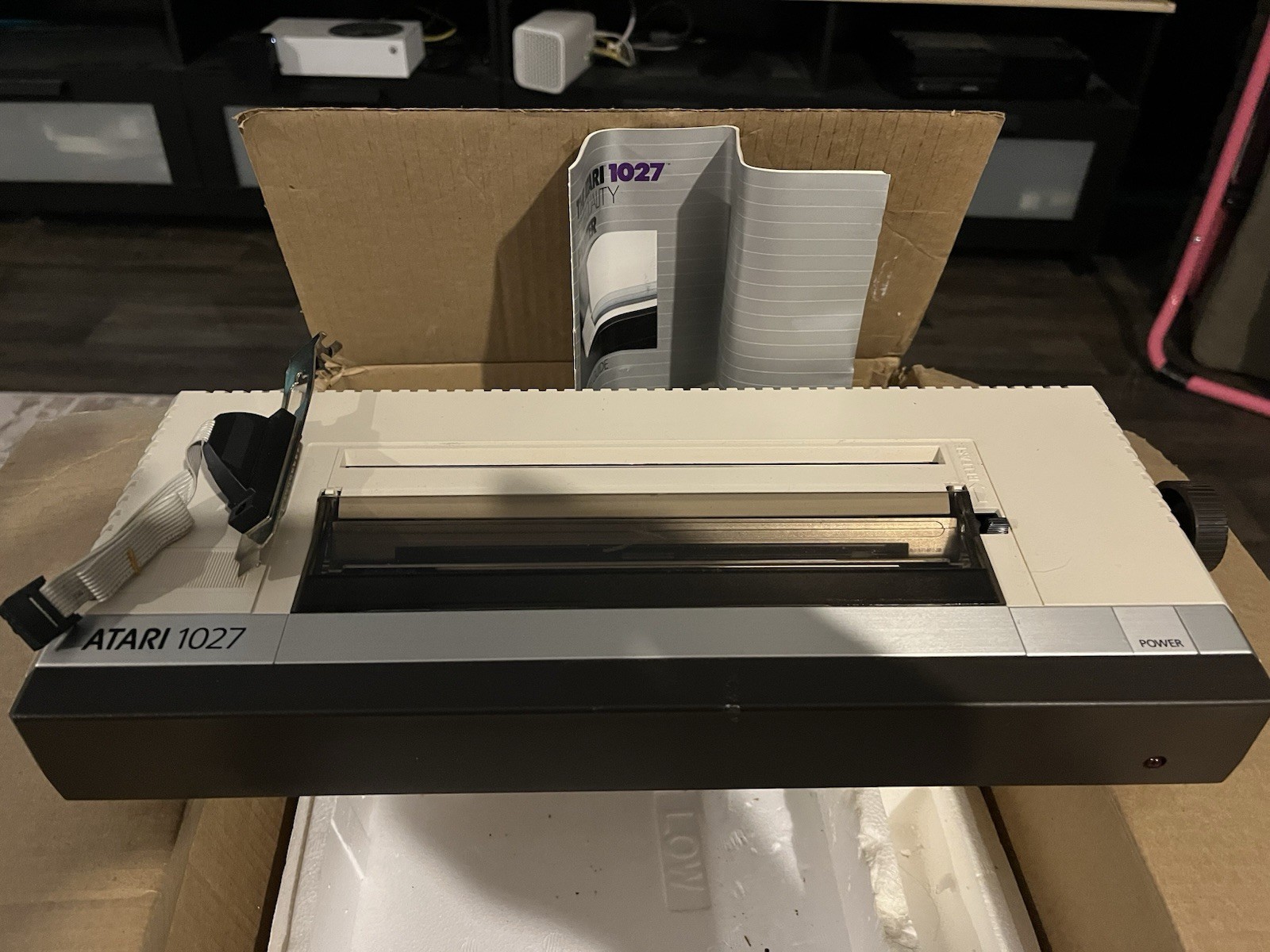 Atari 1027 Home Personal Computer printer with styrofoam