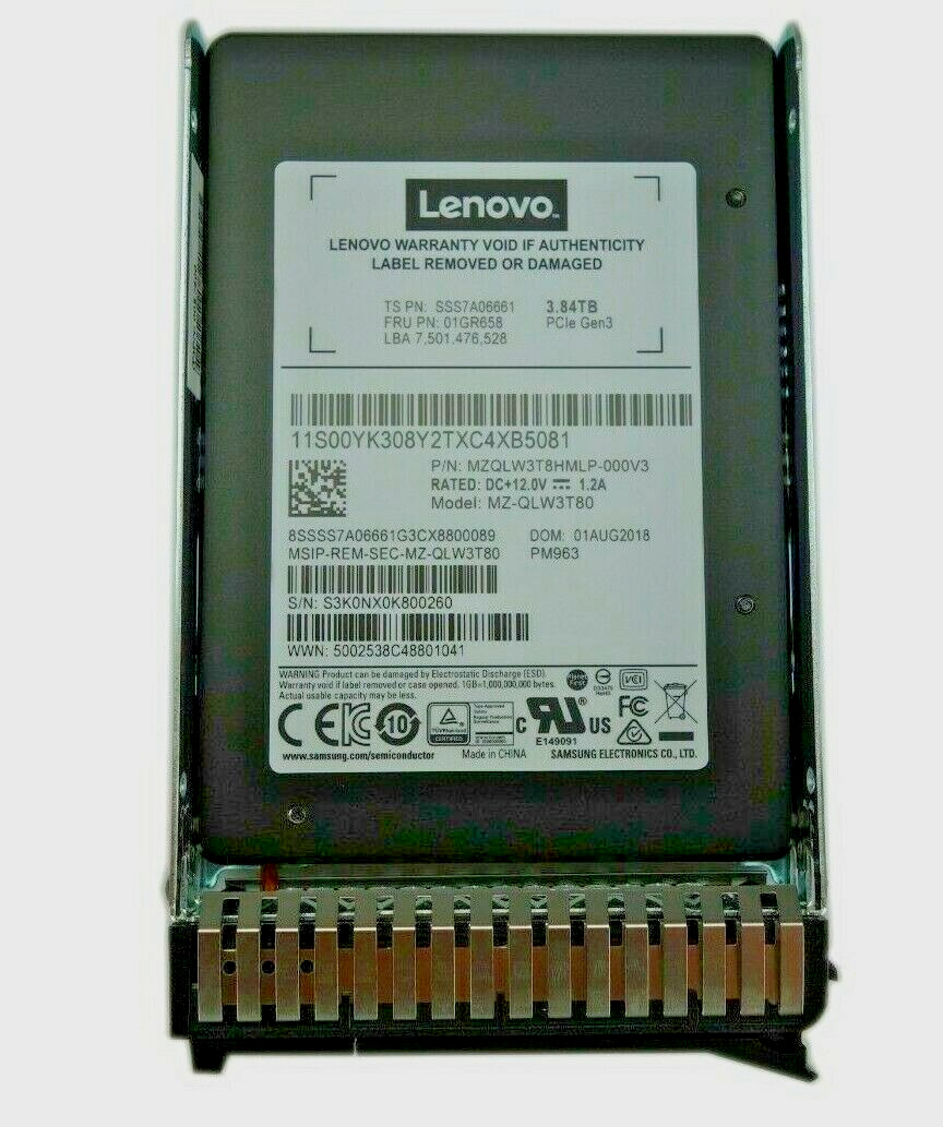 Lenovo Samsung PM963 3.84TB U.2 NVMe PCIe TLC 2.5\