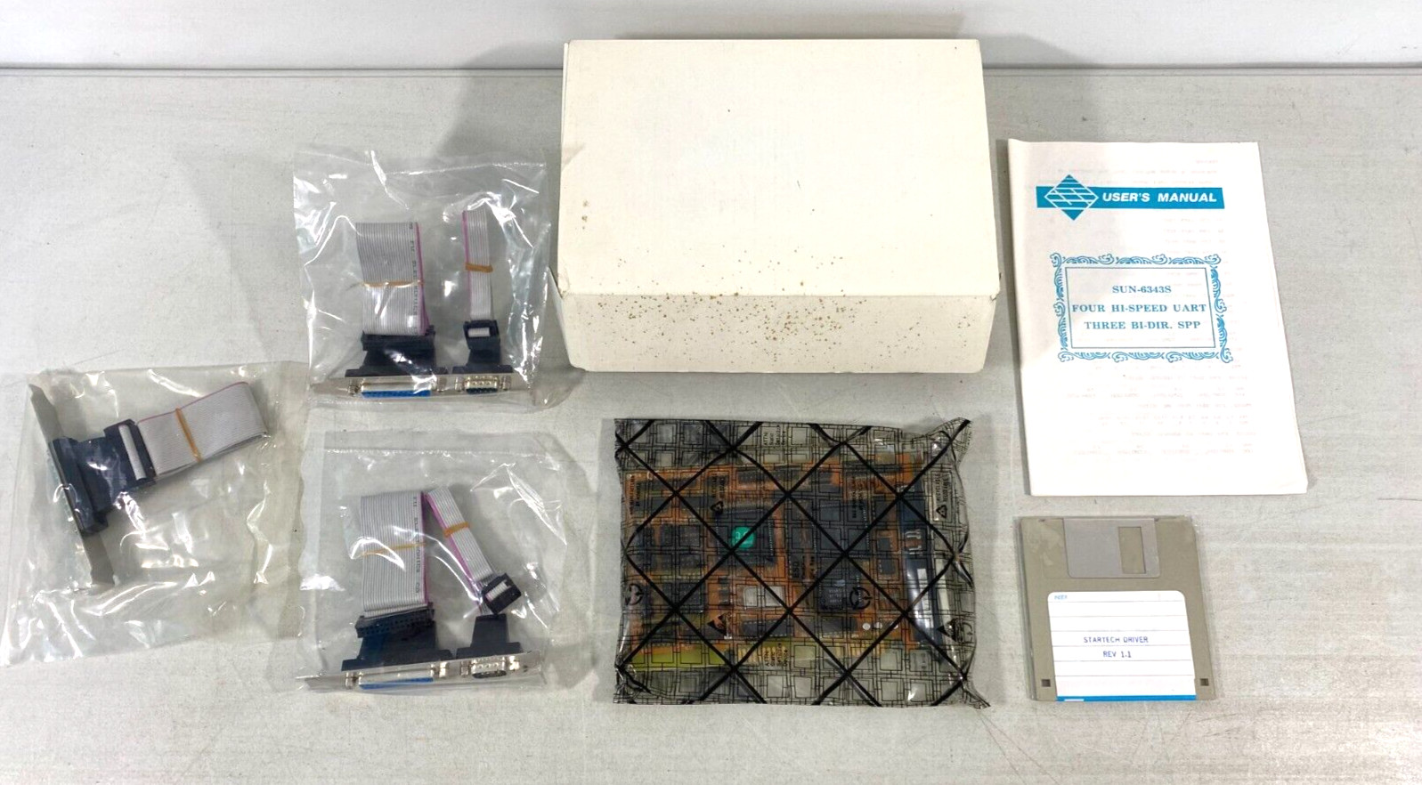 SUNIX SUN-6343S ISA 3 Parallel & 4 Serial Controller Multi I/O Card NOS