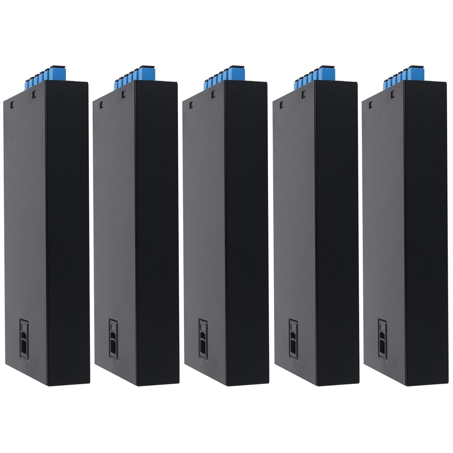 5-Pack SC-UPC 6 Simplex 6 Port Wall Mount Fiber Enclosure with Splice Tray Singl
