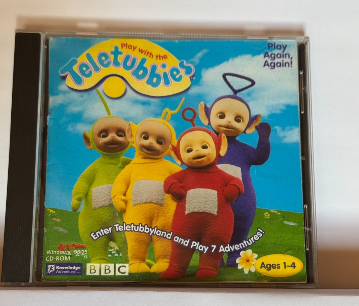 Vintage 1998 BBC Play with the Teletubbies PC CD-ROM Windows 98/95 UK Kids Game
