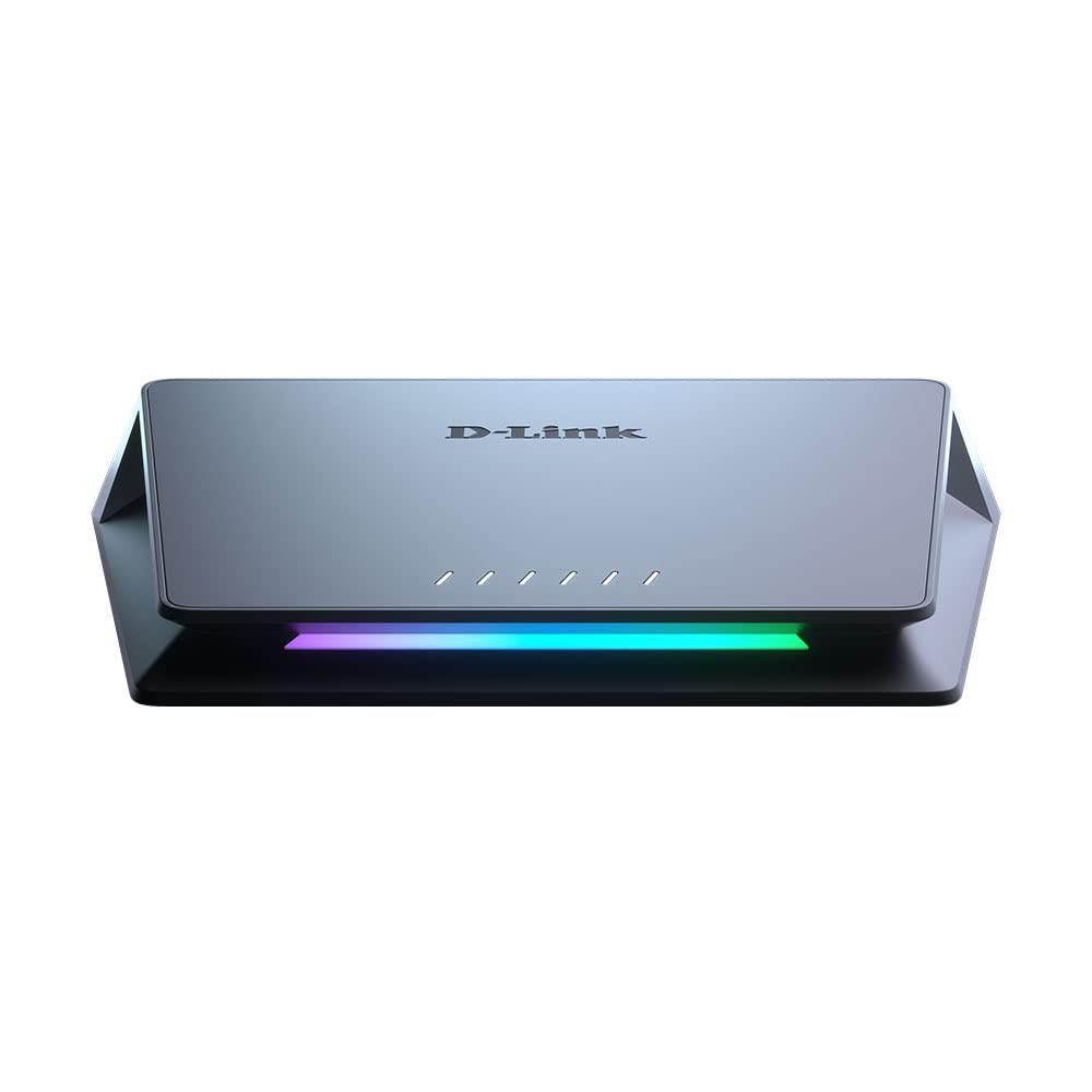 D-Link DMS-106XT 6-Port Multi-Gigabit Unmanaged Switch, 2.5 Gigabit Ethernet 5 P
