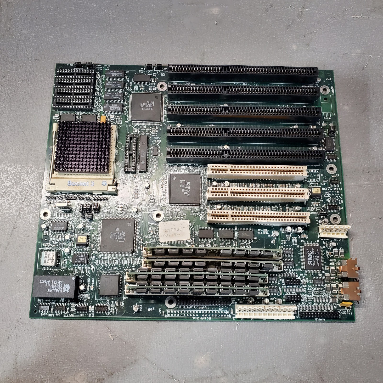 Vintage Gateway 2000 Socket 3 486 PCI/ISA Motherboard w/ CPU & 72-Pin RAM READ