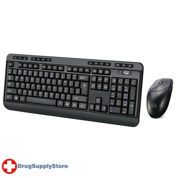 PE EasyTouch(TM) WKB-1320CB Antimicrobial Wireless Desktop Keyboard and Mouse