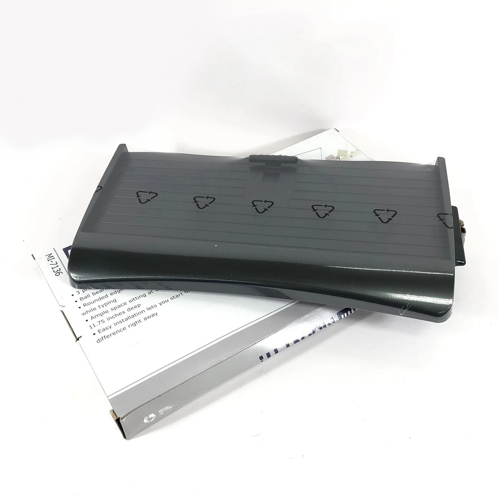 LOT OF 2 NEW Mount-It MI-7136 Under Desk Adjustable Keyboard Tray Drawer Shelf