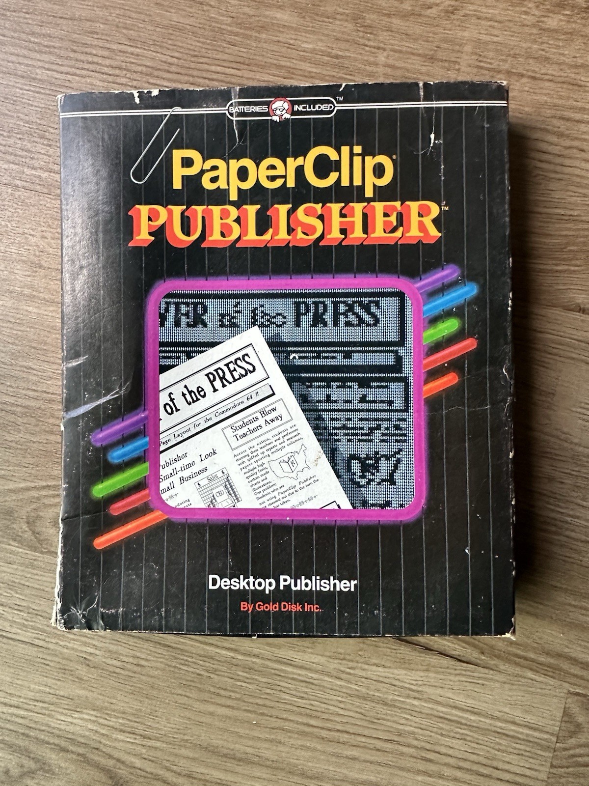 Vintage  Paperclip Publisher Commodore 64/128 By Gold Disk
