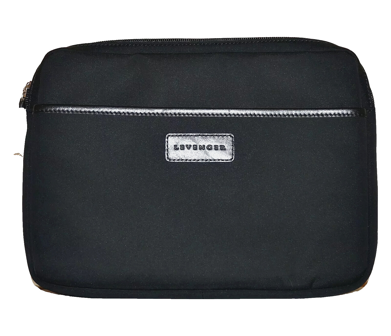 LEVENGER Black Nylon Blend Lightly Padded Zippered Tablet Case 8x11