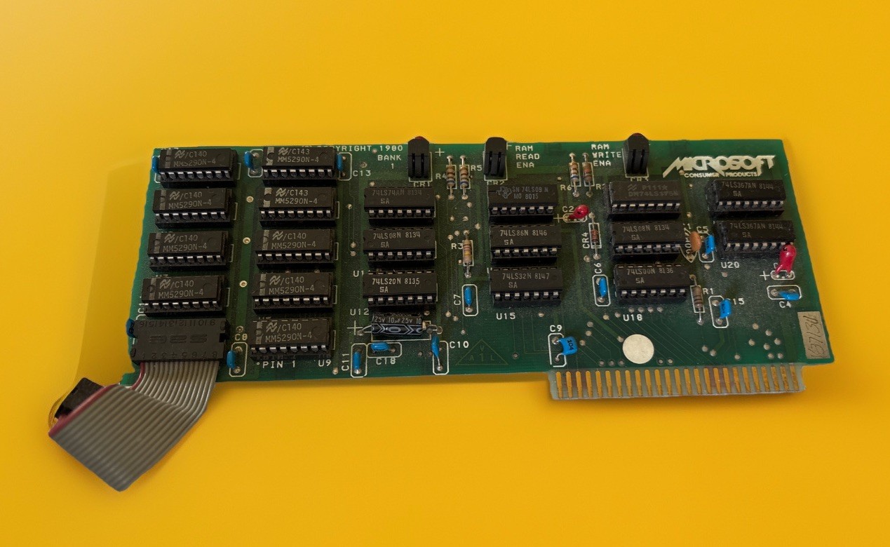 1980 Apple II II+ 16K RAM Card , Microsoft Branded, Tested & Working