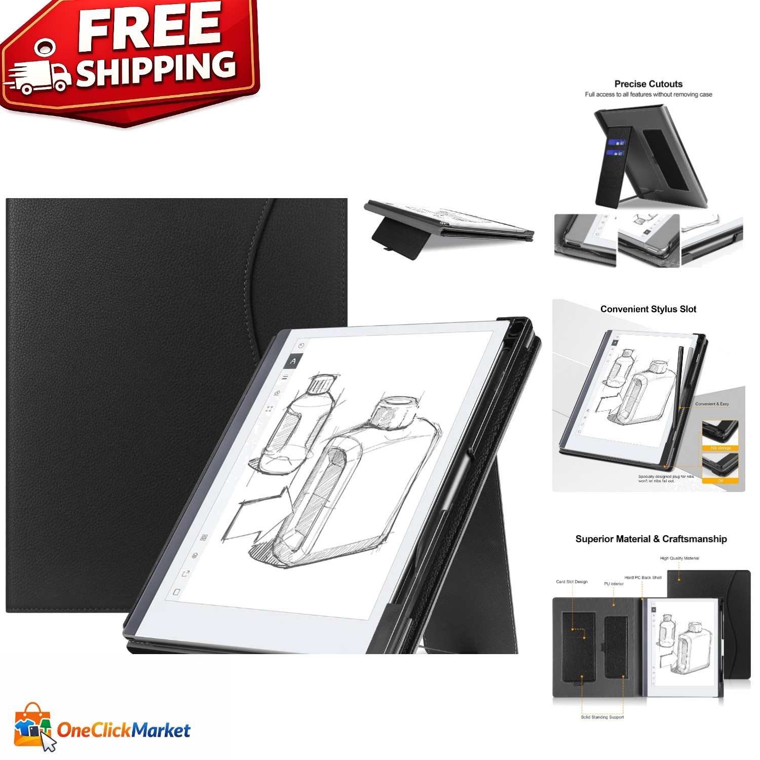 Multi-Functional Protective Case for Remarkable 2 - Ultimate Device Safeguard
