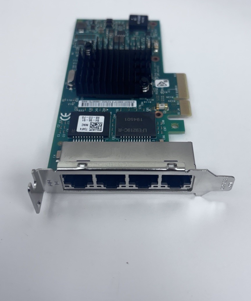 Dell Intel I350-T4 T34F4 Quad Port 1GbE RJ45 PCIe Ethernet Network Adapter