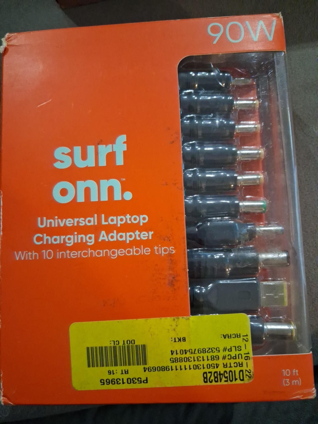 ONN 100009089 90W Universal Laptop Charging Adapter 