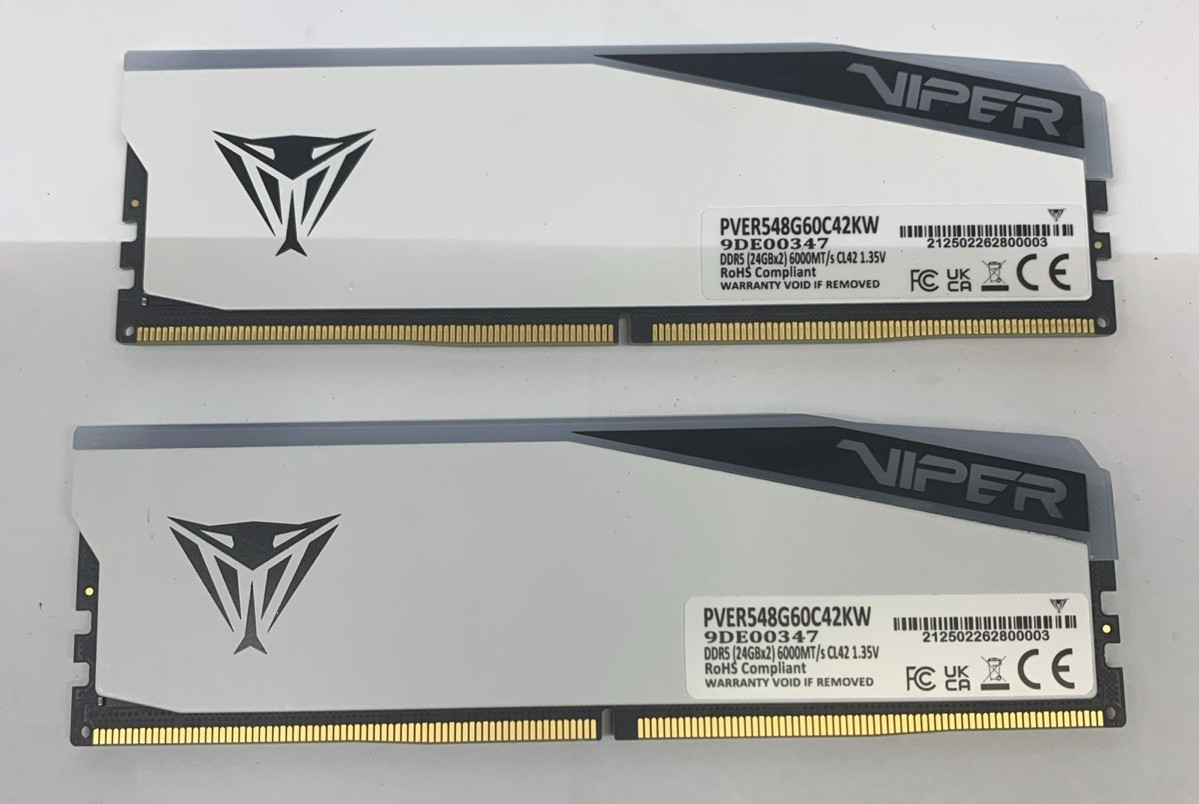 Patriot Viper Elite 5 RGB 48GB DDR5-6000 PC5-48000 XMP/EXPO PC Memory