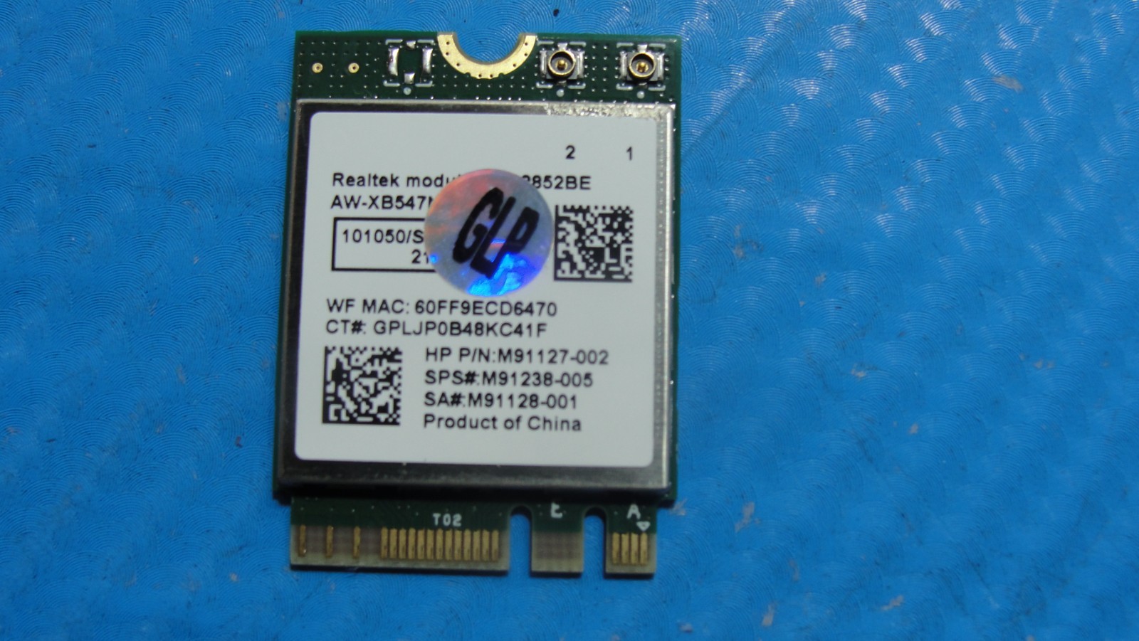 HP 15-fd0133wm 15.6" Genuine Wireless WiFi Card RTL8852BE M91127-002