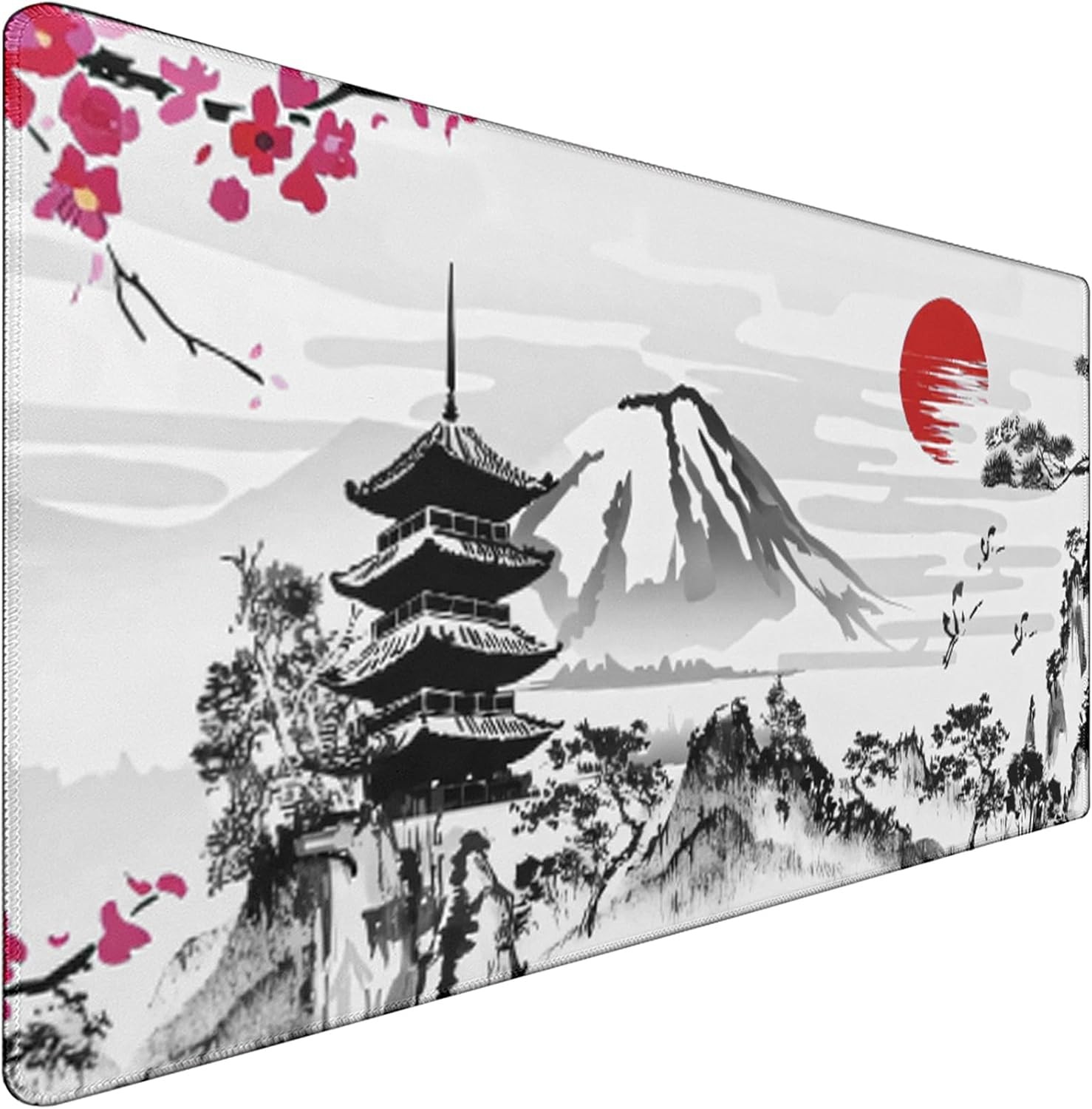 Japanese Landscape Large Mouse Pad Extended Smooth Office Mat Work Gaming