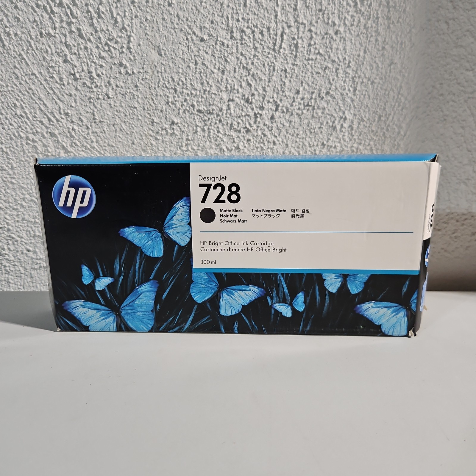 HP DesignJet 728 Matte Black Ink Cartridge – 300ml (F9J68A) Exp 09/2023