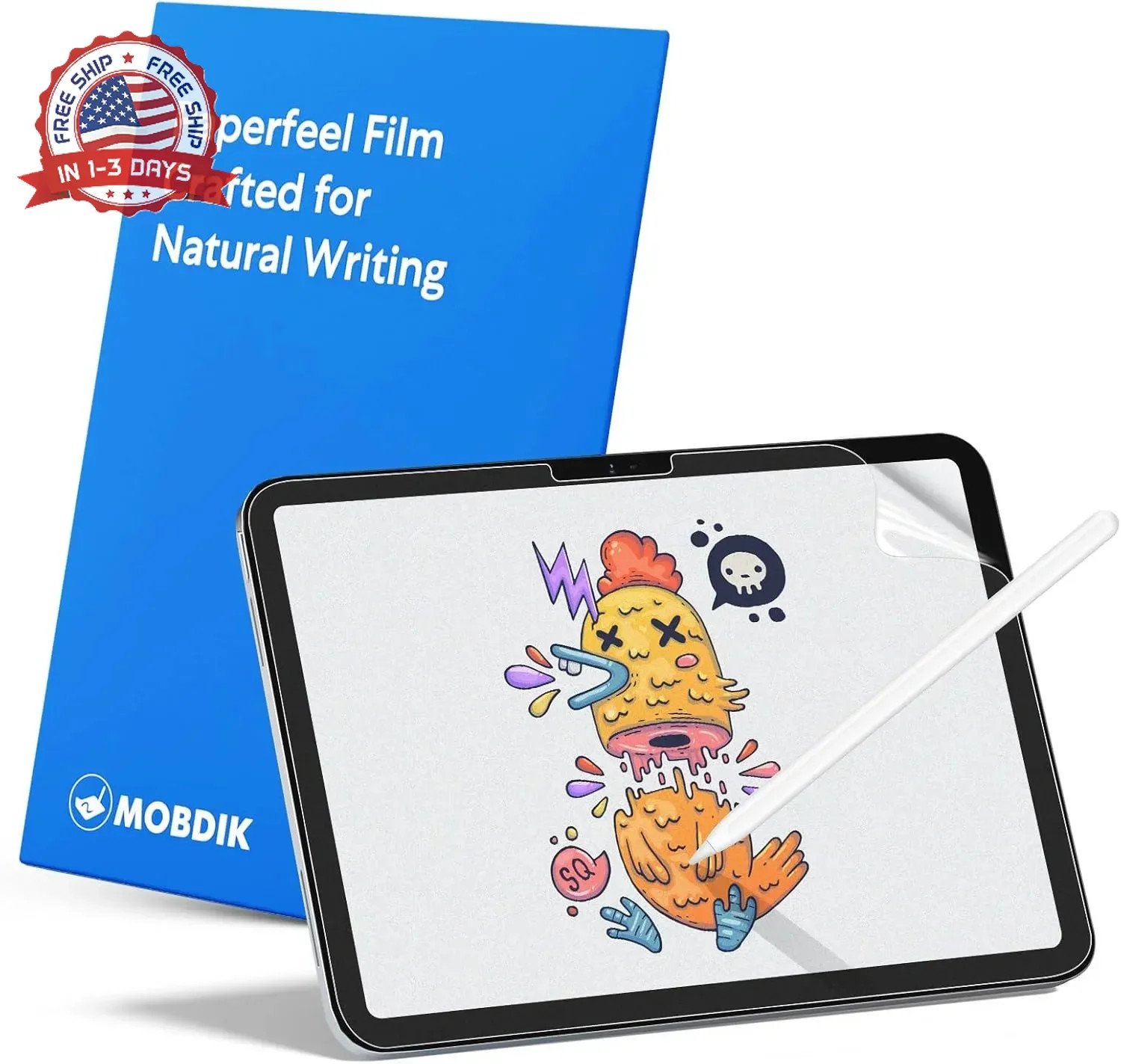 MOBDIK 2 Pack Paperfeel Screen Protector Compatible with iPad A16 11th/10th Gene