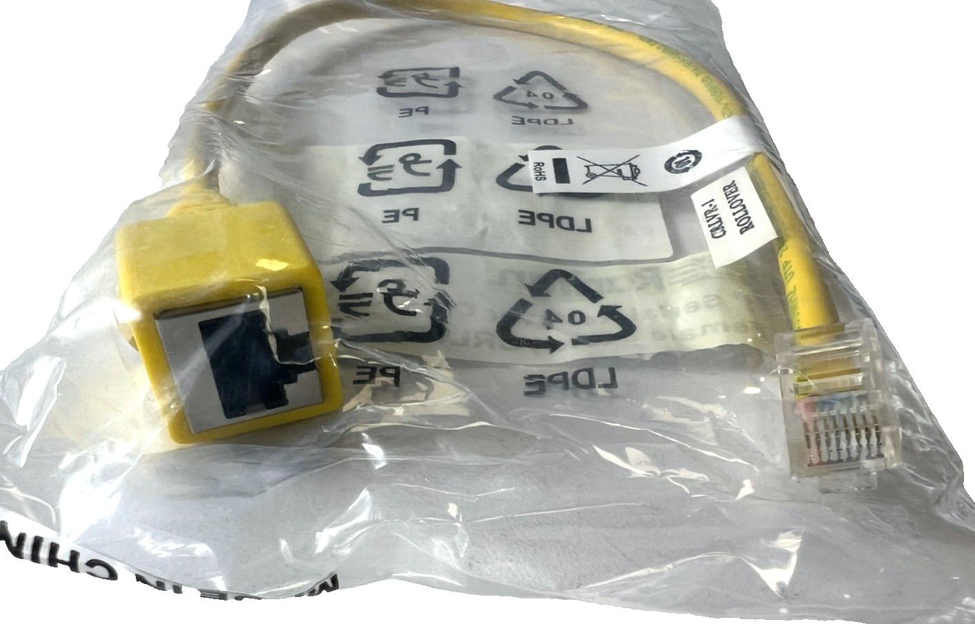 (QTY 6) Raritan 1' Serial Rollover Cat5 Cable Male-Female CRLVR-1 100-99-0170-00