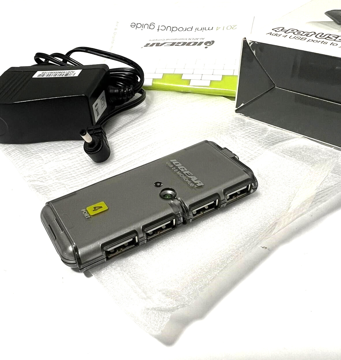 IOGEAR 4 Port USB 2.0 Hub Microhub GUH274