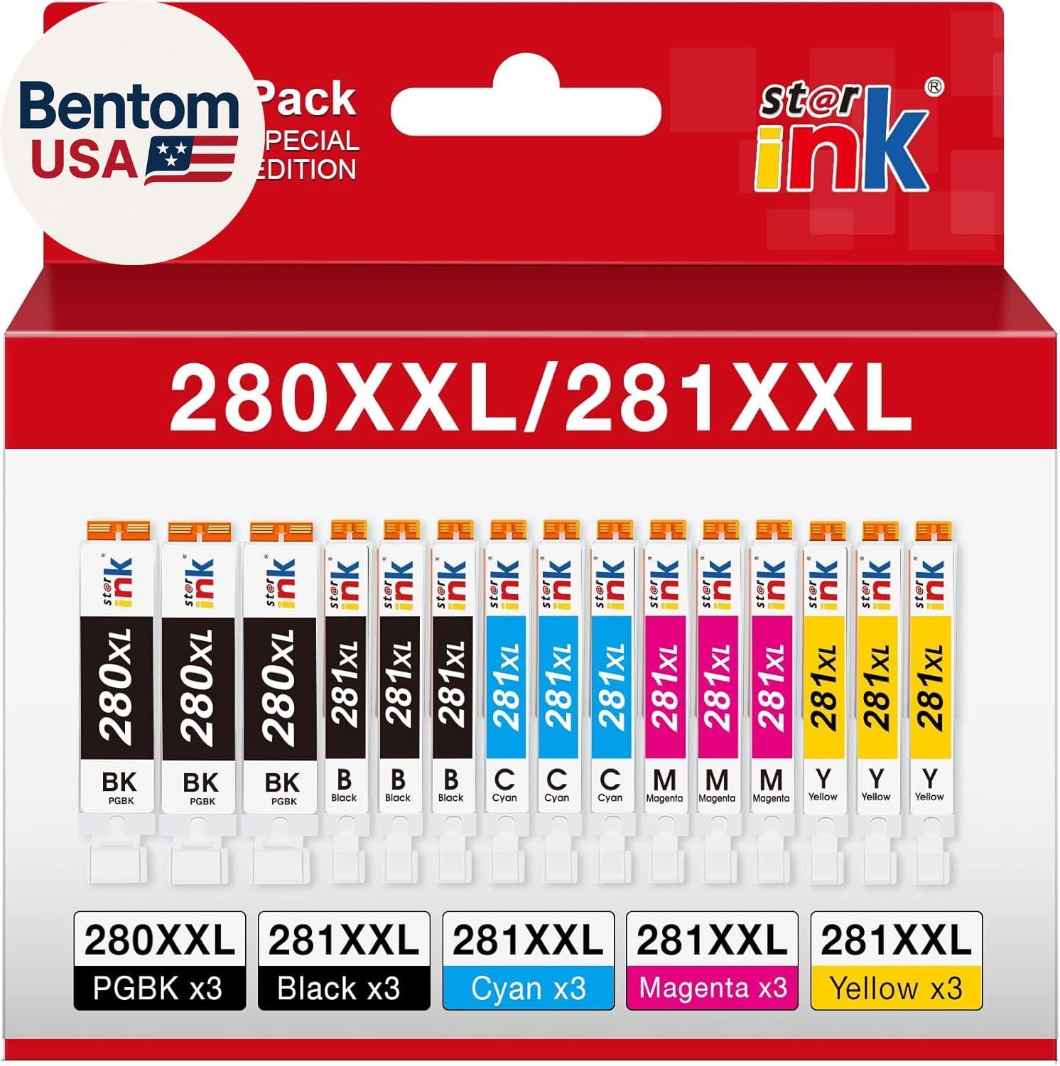 15 Pack PGI-280XXL/CLI-281XXL Replacement for Canon 280 281 Ink Cartridges Compa