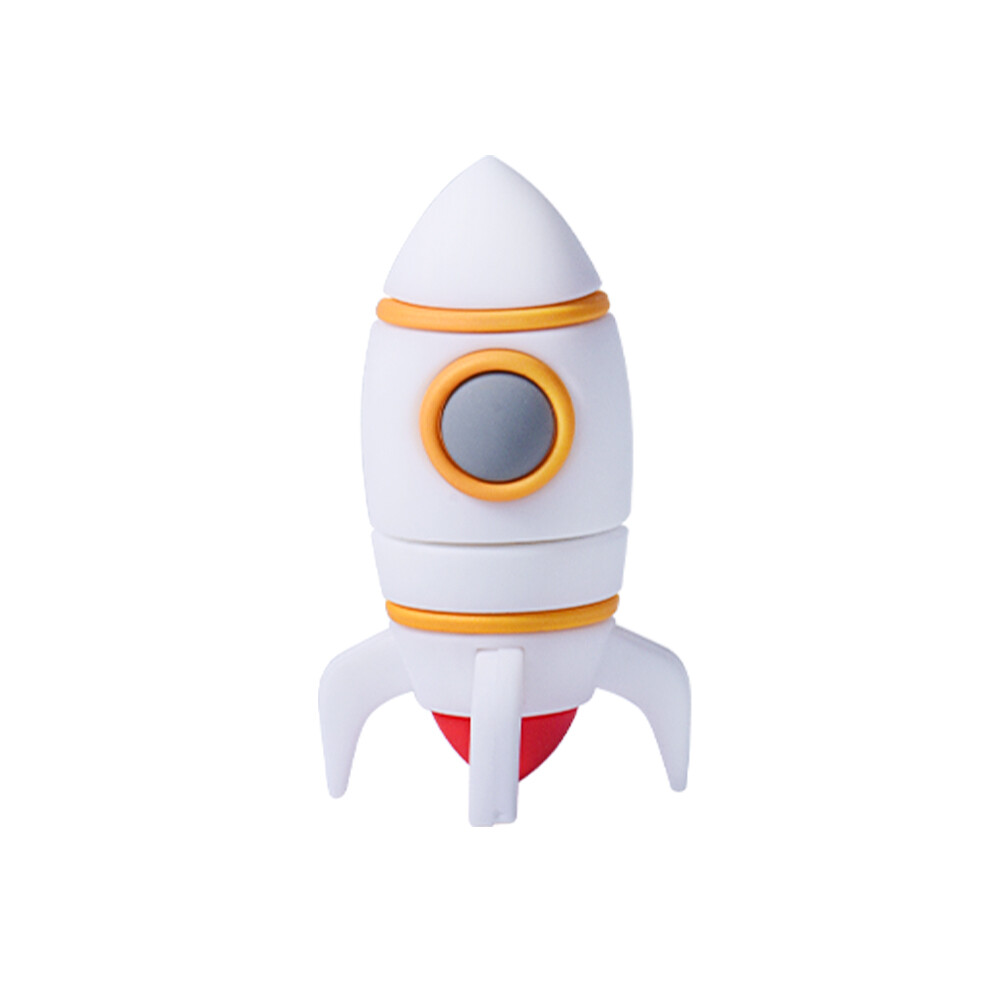 Cartoon Astronaut Rocket Gift USB 2.0 Flash Drive Real Capacity Pen Drive 64GB