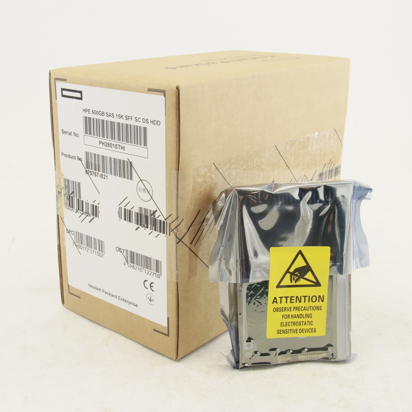 New For HPE 2.5" 600GB 12G 15K SFF SC HDD Hard Drive 867254-002 870757-B21