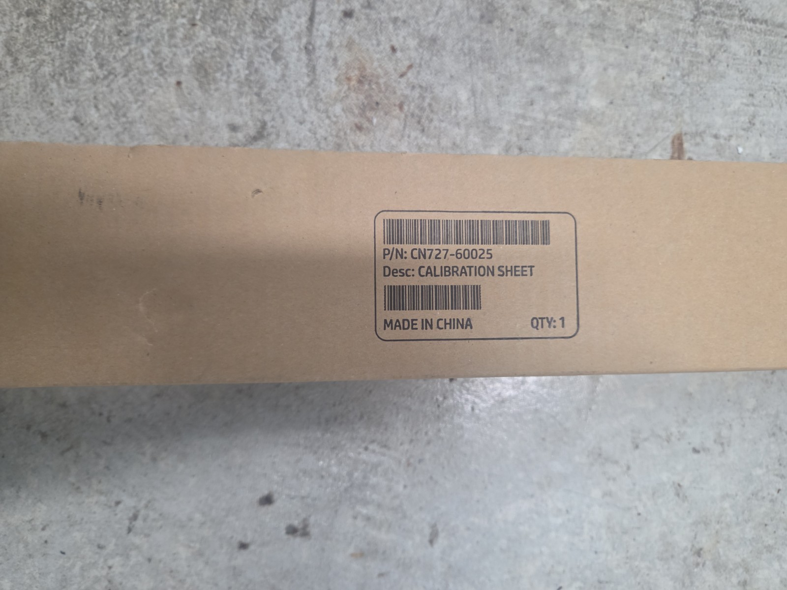 Scanner Calibration sheet HP DesignJet T2300,T2500,T3500 plotters CN727-60025